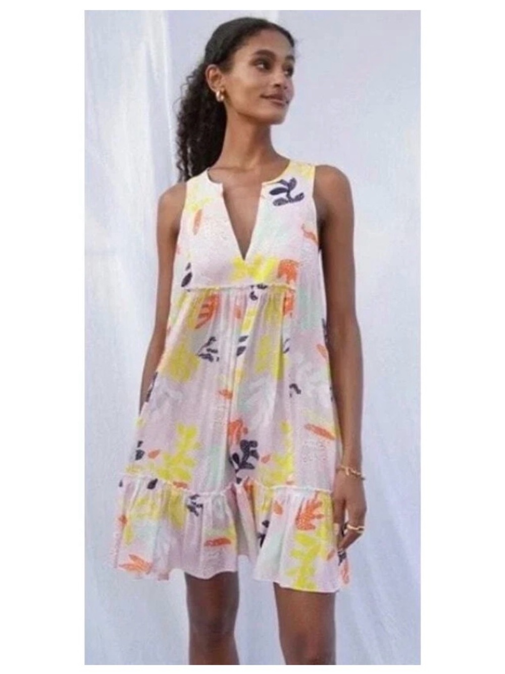 Lemlem Reef Bib Mini Dress NWT Large